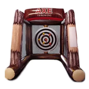 Outdoor Interactive PVC 0.55mm Velcro Inflatable Axes Shooting Dartboard Game Dual Axe Throwing Game