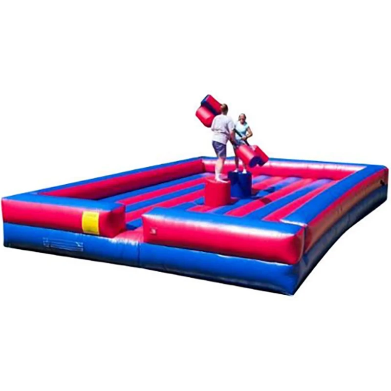 Outdoor Interactive Sport Game Inflatable Fighting Sticks Arena 2 Player Battle Inflatable Gladiator Joust Stick