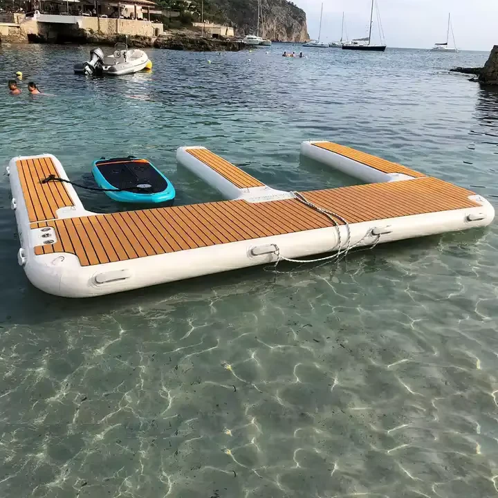Dermaga Terapung Pulau Luar Ruangan Dermaga Inflatable Platform Air Terapung untuk Yacht