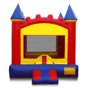 Outdoor Kid Toy Rainbow 13′ X 13′ Mini Bounce House Commercial Inflatable Castle Adults Jump Bouncy Bouncer Party