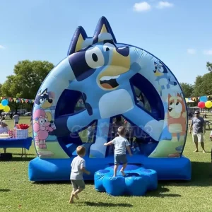 Château Gonflable Bluey pour Enfants Location de Fête Sauter Gonflable Bluey Château Sautillant