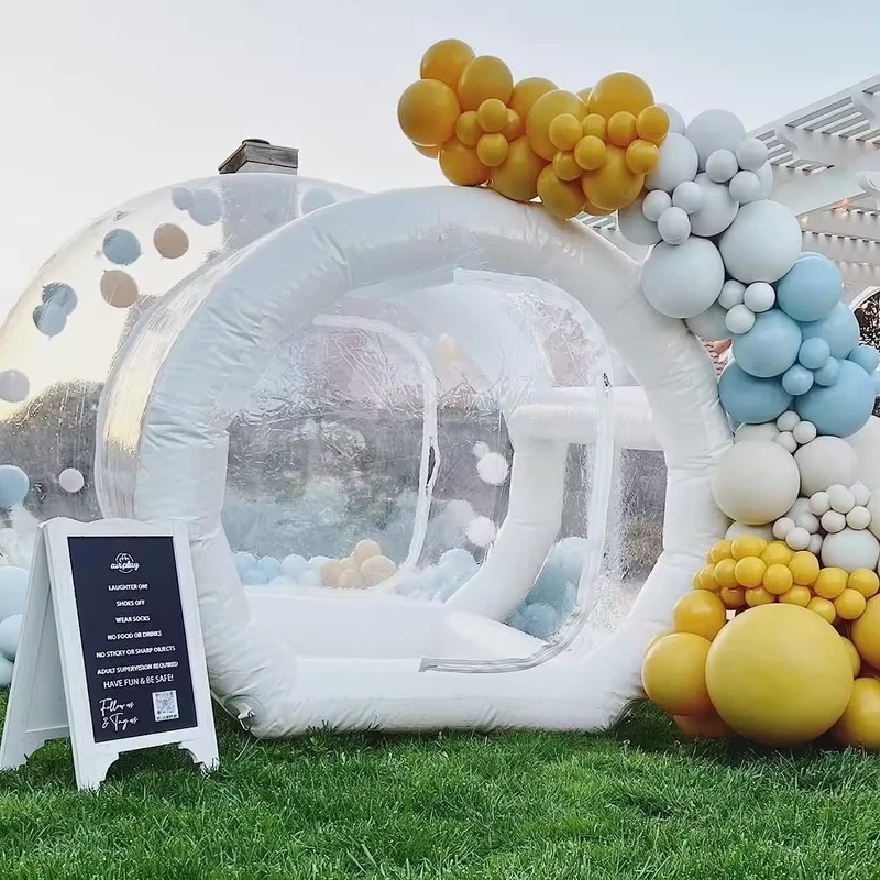Outdoor Kids Entertainment Waterproof Event Tent Transparent Balloon Dome Bubble Dome House Inflatable Bounce House Rent