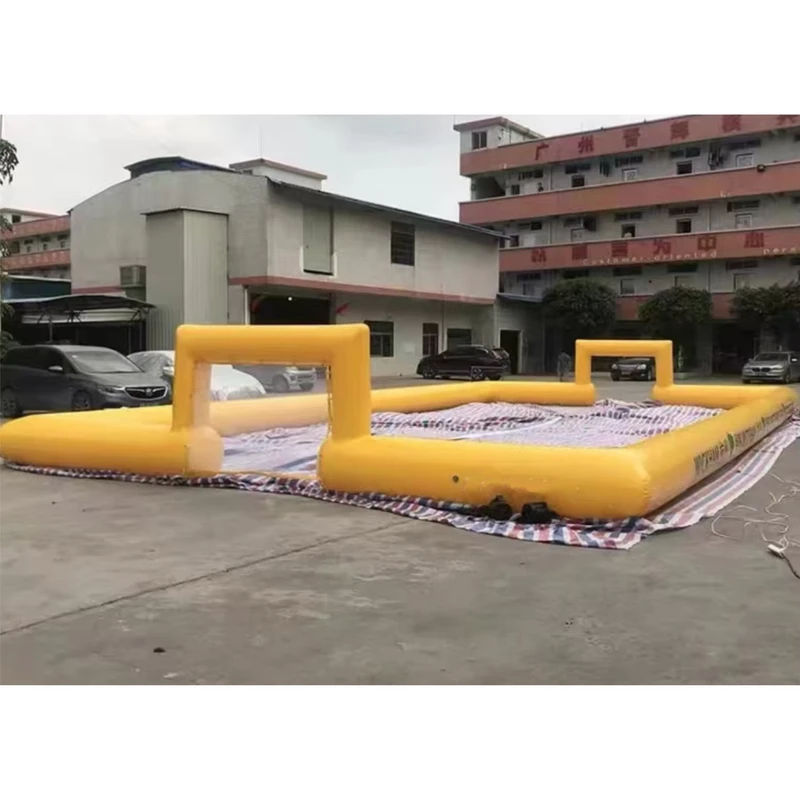 Campo de futebol inflável para crianças ao ar livre, arena de futebol, campo de futebol hermético