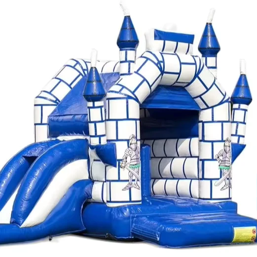 Outdoor Kids’ Knight Eco-Friendly PVC Double-Stitched Inflatable Bouncy Castle CE TUV EN14960 Certified 12-Month Warranty