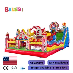 Outdoor Large Inflatable Castle Custom-designed Bouncing Castle 0.55mm PVC Material