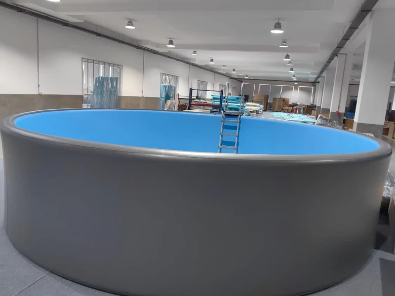 Piscina Inflável Grande para Crianças Portátil de PVC Diversão Aquática Familiar Material de Costura Drop Stitch