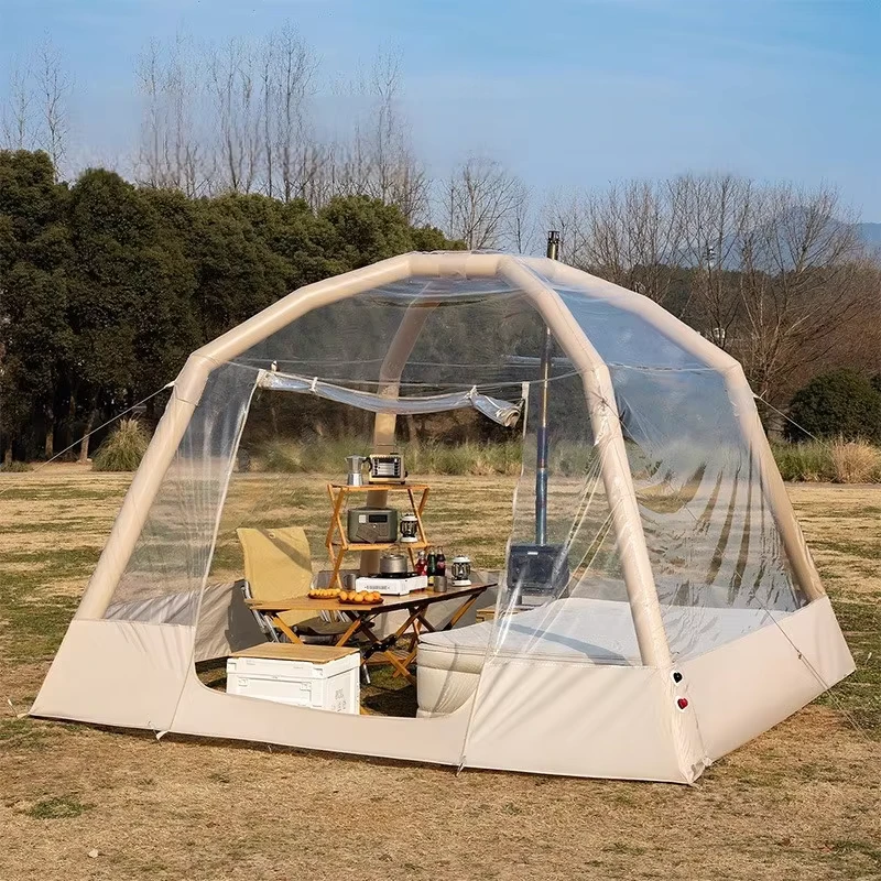 Tenda Transparente ao Ar Livre com Céu Estrelado, Casa Bolha de Celebridade da Internet, Tenda de Camping, Yurt Mongol, Casa de Fazenda
