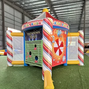 Outdoor PVC 5 in 1 Carnival Game Team Building Games for Kids and Adults Inflatable Games for Party Rental