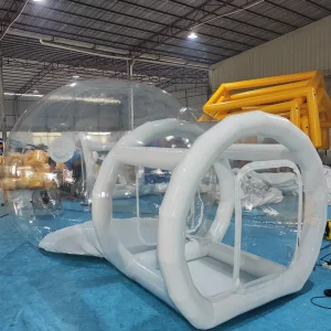 Outdoor PVC Giant Clear Dome Balloon Garden Inflatable Bubble Tent With Double Stitched Drawstring Closure Quick Opening