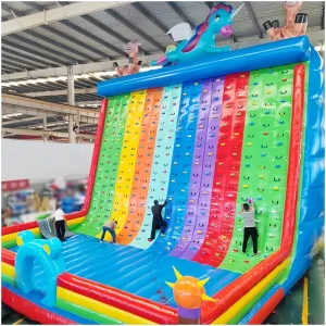 Outdoor PVC Inflatable Climbing Wall Slide for Adults and Children Carnival Game Sports Entertainment for Family Activities