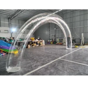 Cổng chào trong suốt PVC bơm hơi ngoài trời, quảng cáo tùy chỉnh, cổng rõ ràng cho trang trí sự kiện