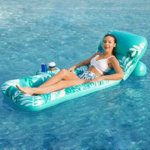 Outdoor PVC TPU Inflatable Floating Sun Lounger Pool Side Swimming Ring for Comfortable Pool Napping