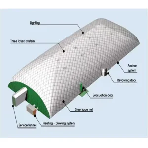 Outdoor PVDF Sports Stadium Court Field Inflatable Air Dome Tent for Swimming Pool Basketball Football Soccer Badminton