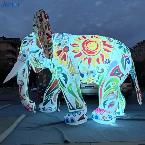 Outdoor Party Decoration Inflatable Lighting Elephant Animal Carnival Parade Inflatable Elephant Cartoon