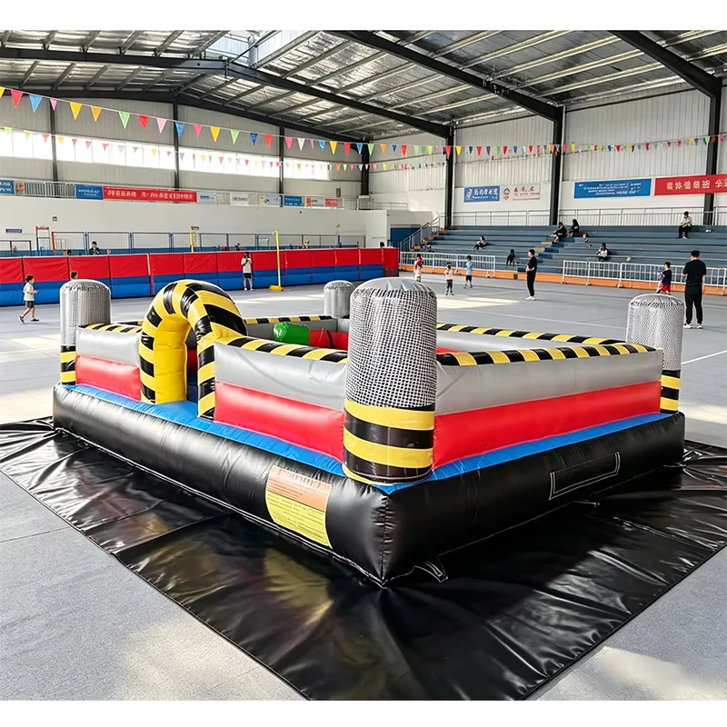 Jeux de fête en plein air Bouncy Bouncer deux joueurs jeux de gladiateurs gonflables pour enfants en PVC 0,55 mm installation facile