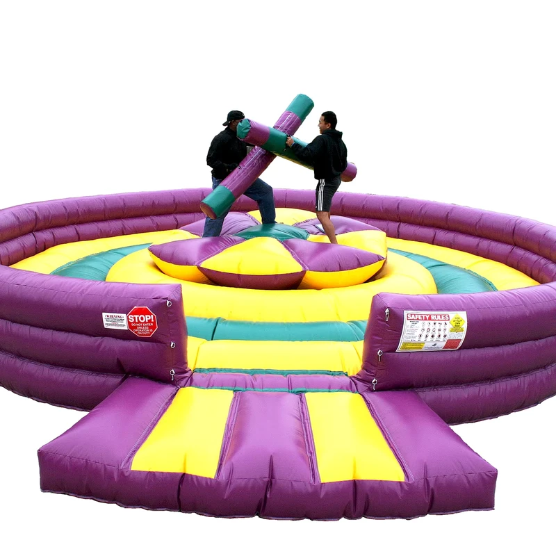 Outdoor Party Games Bouncy Inflatable Duel Game Gladiator Joust Bouncer Inflatable Games Platform for Kids and Adults
