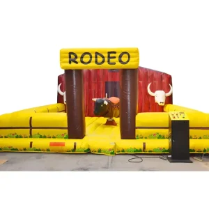 Outdoor Playground Bull Riding Inflatable Mechanical Rodeo Bull Ride for Kids and Adults