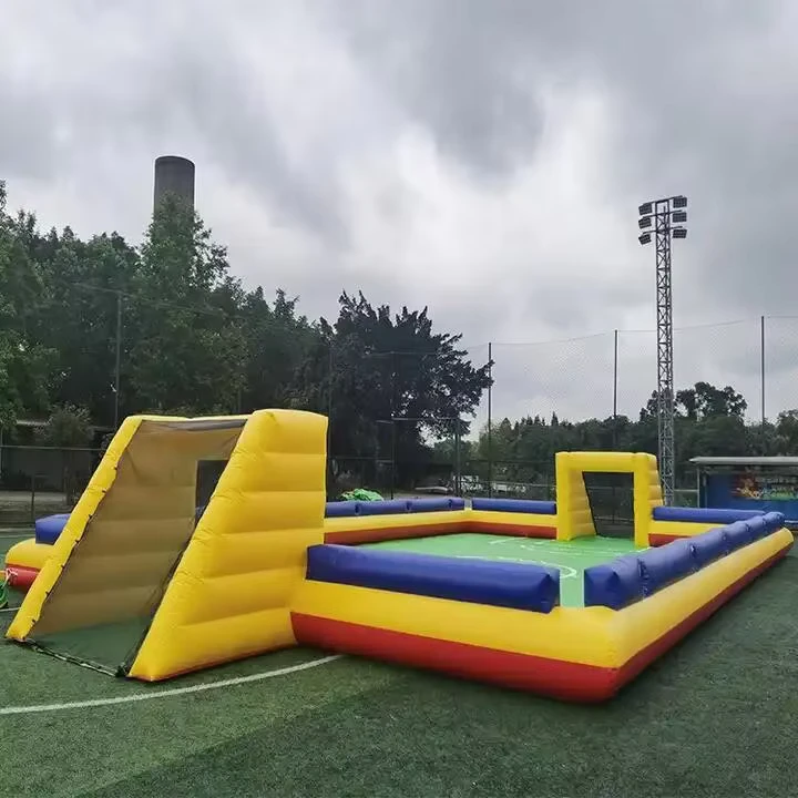 Outdoor Playground Inflatable Soccer Football Field Inflatable Cage Soccer Field Football Court Soccer Pitch for Adult and Kids