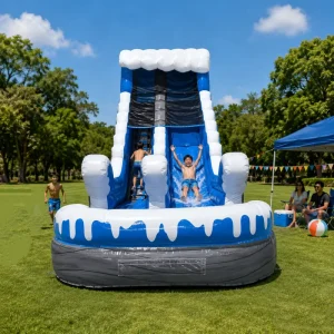 Deslizador de Agua Inflable de Grado Comercial con Palmera para Niños y Adultos