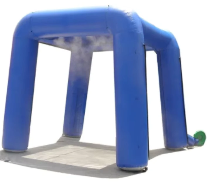 Outdoor Pop Up Inflatable Misting Spray Tent Station Advertising Stage Arch Tent