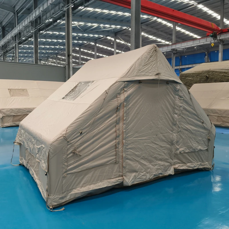 Tenda Camping Inflatable Portabel Berkualitas Tinggi Tahan Hujan dan Sinar Matahari untuk Perjalanan Keluarga