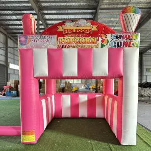 Magasin de crème glacée gonflable portable extérieur, stand de concession gonflable pour carnaval, stand de nourriture gonflable