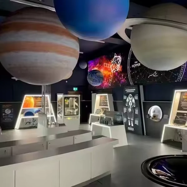Buitenpromotie Wetenschapsmuseum Decoratie Hangverlichting Reusachtige Opblaasbare Planeten met LED voor Evenement