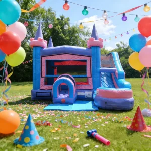 Outdoor Rental Business PVC Commercial Giant Inflatable Bouncer Jumping Castle Bounce House Combo Water Slide 250kg