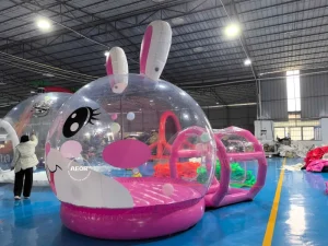 Outdoor Rental Mobile Wedding Party Clear Transparent Inflatable Bubble Tent House Inflatable Bubble Dome Tent With Tunnel