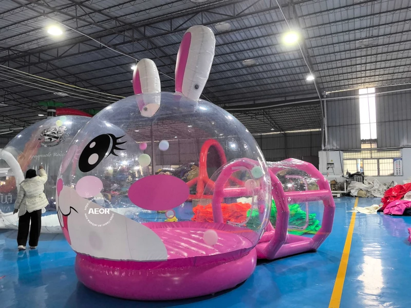 Outdoor Rental Mobile Wedding Party Clear Transparent Inflatable Bubble Tent House Inflatable Bubble Dome Tent With Tunnel