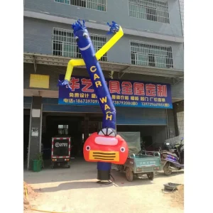 Người nhảy sóng bơm hơi ngoài trời, người nhảy không khí rửa xe, quảng cáo