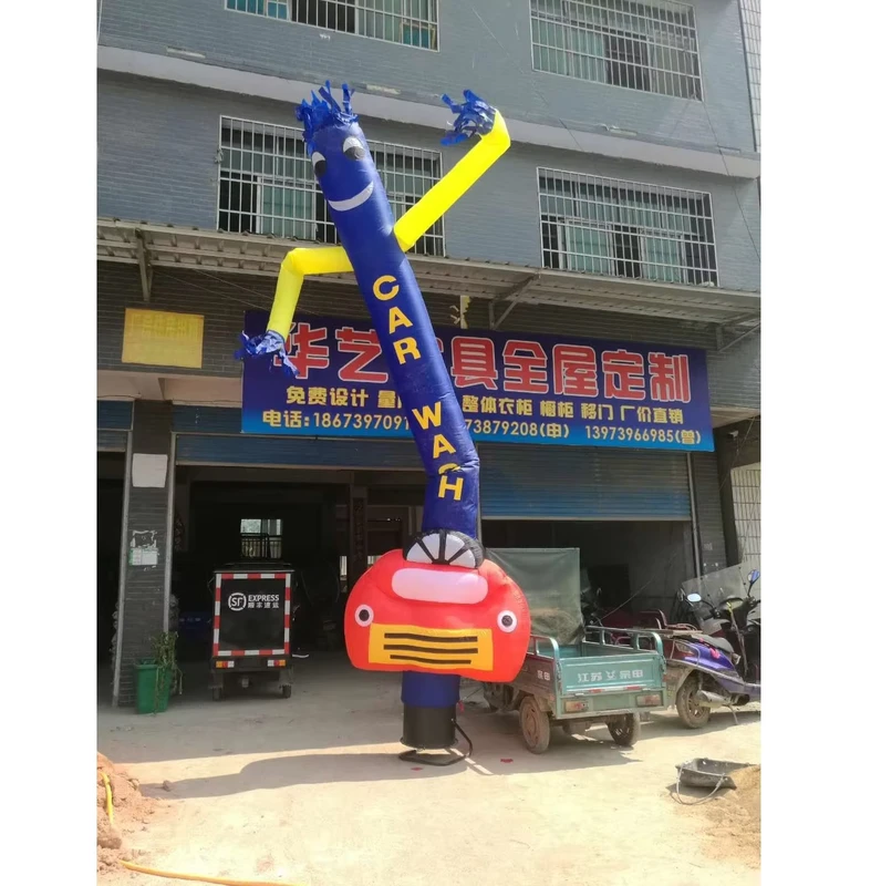Outdoor Sky Dancer Inflatable Wave Man Car Wash Air Dancer for Advertising