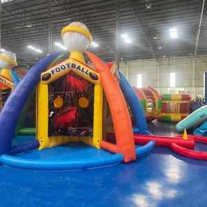 Gioco interattivo all'aperto 4 o 5 in 1, baseball, tiro, freccette, gioco sportivo gonfiabile per carnevale