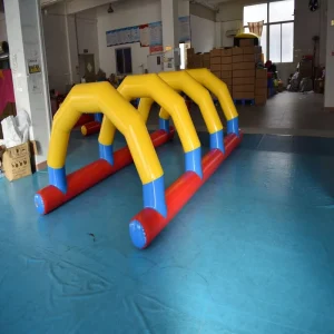 Outdoor Sports Inflatable Obstacle Course Hurdle PVC Team Activity Customized Size Children Adults Educational Play Areas