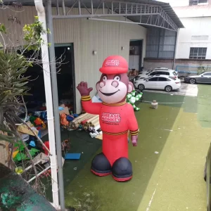 Outdoor Standing Inflatable Monkey Model With Logo Print Large Inflatable Animal Monkey for Business Event Marketing