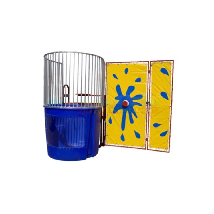 Außen Sommer Gartenparty Kommerzielles Striker Sport Wasser Karneval Spiel Dunking Booth Kinder Erwachsene Dunk Tank