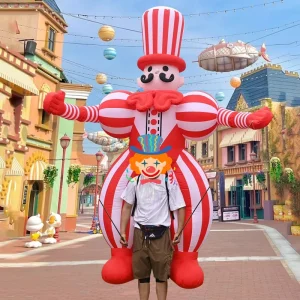 Clown Gonfiabile Super Circus per Esterni, Pupazzo Gonfiabile per Parata
