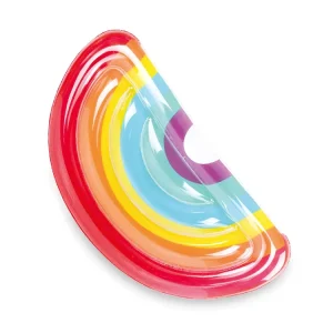 Outdoor Swimming Inflatable Float Rainbow Floaty Lounger Float for Adult and Kids