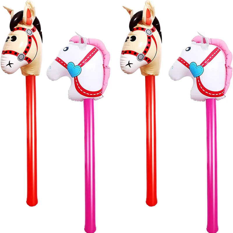 Decorazioni per Compleanno Giocattolo Gonfiabile Testa di Cavallo Balloon PVC per Feste all'Aperto