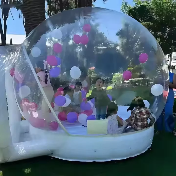 アウトドアトンネルクリアバブルキャンプテント インフレータブルバブルテントハウス