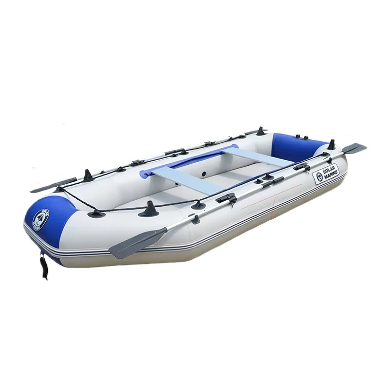 Barco Inflável de Água ao Ar Livre para 2-6 pessoas, Barco Inflável em PVC, Dinghy de Pesca, Barco de Remo para Flutuação e Surf