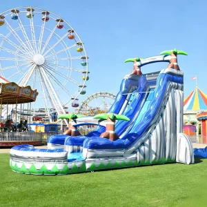 Outdoor Water Slide Pool Waterslides Inflatable Water Slide or Dry Slide With Pool