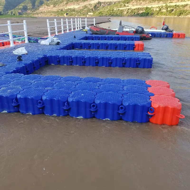 Muelle inflable flotante de gran resistencia para deportes acuáticos, fácil instalación