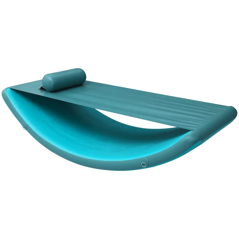 Hammock insuflável para desportos aquáticos - Parque Aquático - Cadeira Flutuante de 1,9m - Cadeira de Hammock Insuflável que Balança na Água - 6'3"