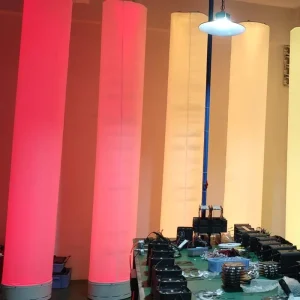 Outdoor Waterproof LED Decorations Landscape Inflatable Pillar Light Service Equipment