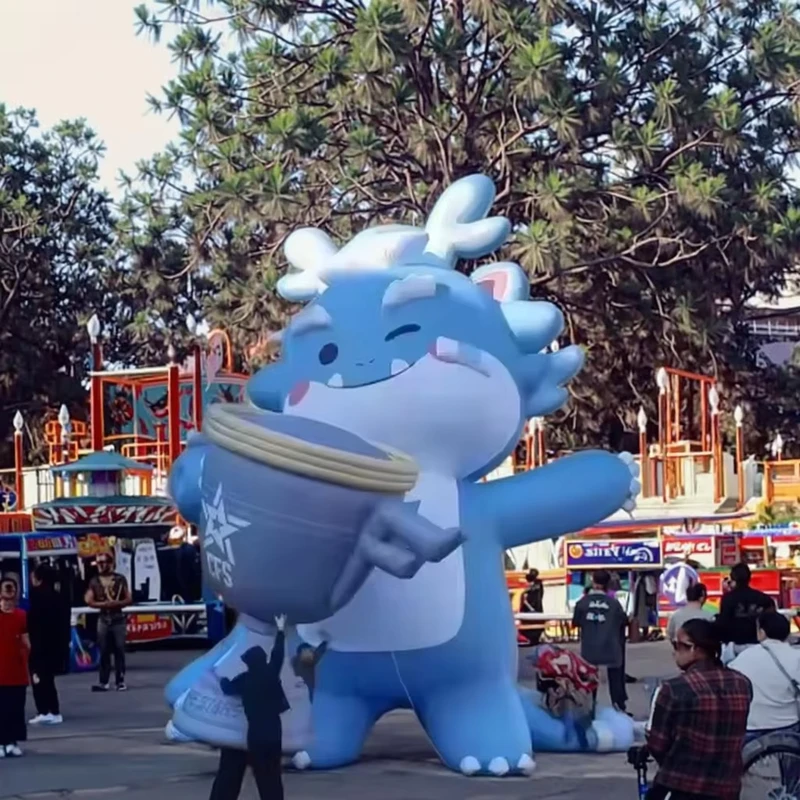 Balon Iklan Inflatable Karakter Kartun Besar Tahan Air Oxford Cloth Luar Ruangan