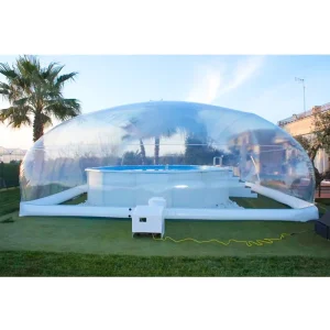 Outdoor Waterproof Pool Cover Transparent Rectangular Blow up Inflatable Pool Cover Inflatable Pool Dome Tent Manufacturer