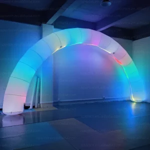 Outdoor Wedding Party Decoration Blow up Archway Inflables RGB Led Lighted Arches Advertising Inflatable