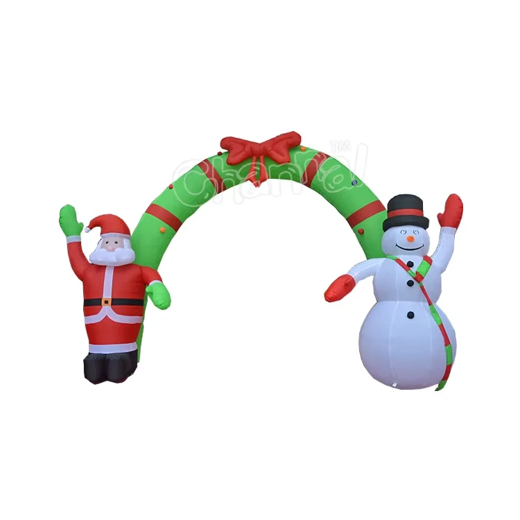 Buiten Kerstman Decoraties Opblaasbare Boog voor Kerst Santa Boog Reclame Opblaasbare