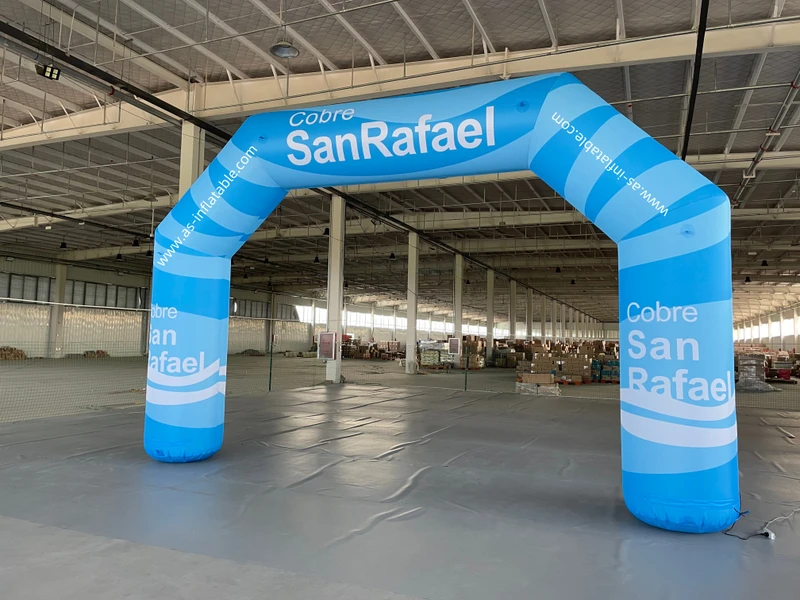 Arche gonflable de départ et d'arrivée en tissu Oxford pour événements de marathon